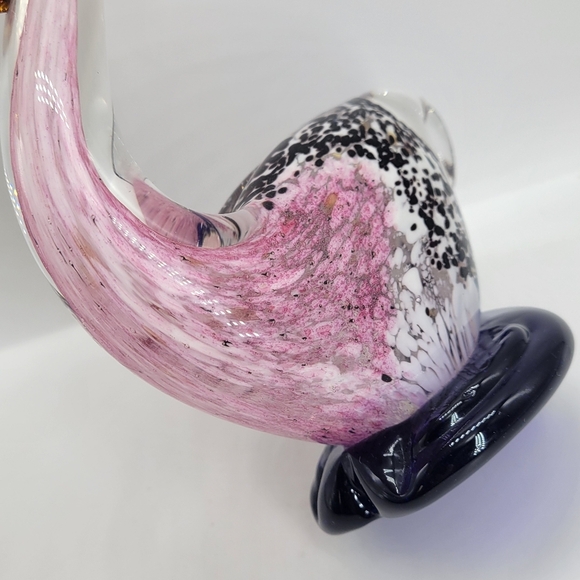 Vintage Murano Hand Blown Art Glass Pelican Bird Multicolo Figurine Paper Weight - Picture 6 of 9